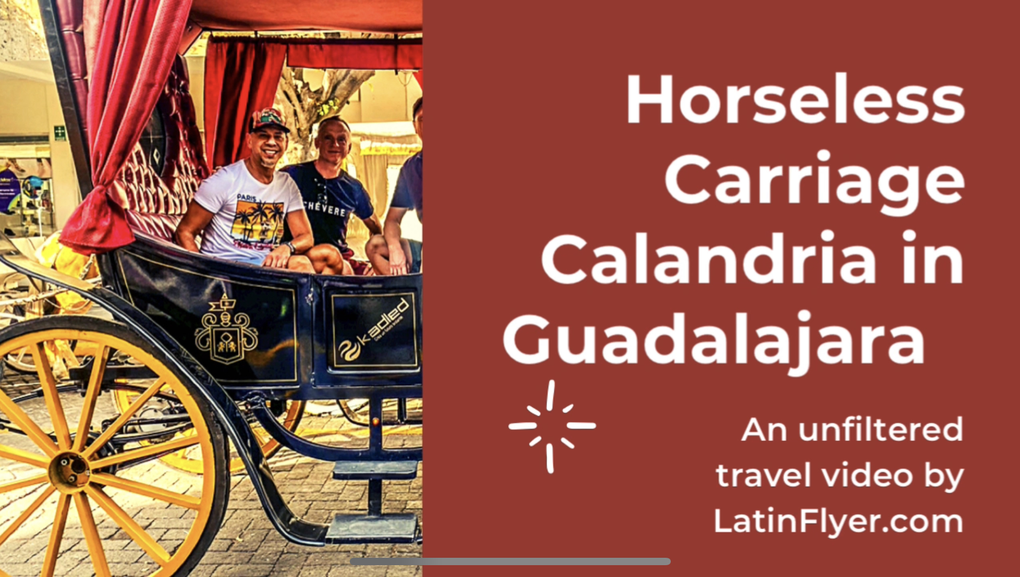Calandria horseless carriage city tour in Guadalajara