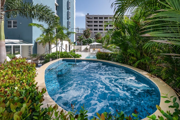 Hotel Pool at Condado Palm Inn in San Juan, Puerto Rico